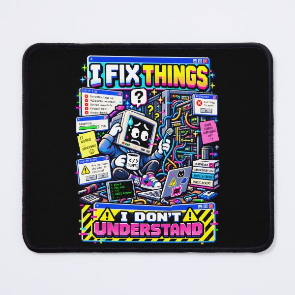 Item preview, I Fix Things Don't Understand Retro Pixel designed and sold by Win Hardy.