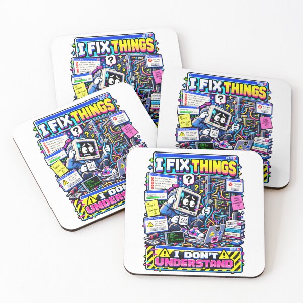 Item preview, I Fix Things Don't Understand Retro Pixel designed and sold by LoafLogic.