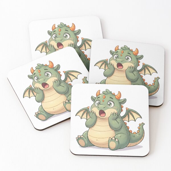 Item preview, Matcha the Cute Baby Dragon - Shocked designed and sold by VFXguy.