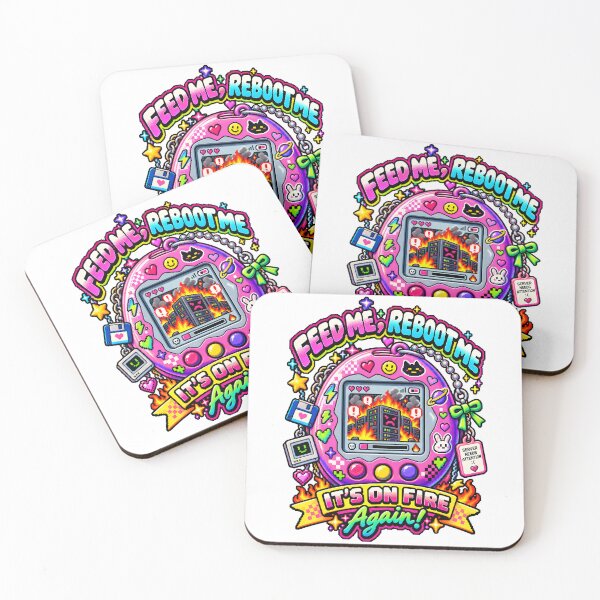 Item preview, Tamagotchi Server On Fire Retro Pixel Art designed and sold by LoafLogic.