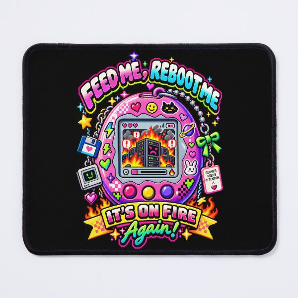 Item preview, Tamagotchi Server On Fire Retro Pixel Art designed and sold by Win Hardy.