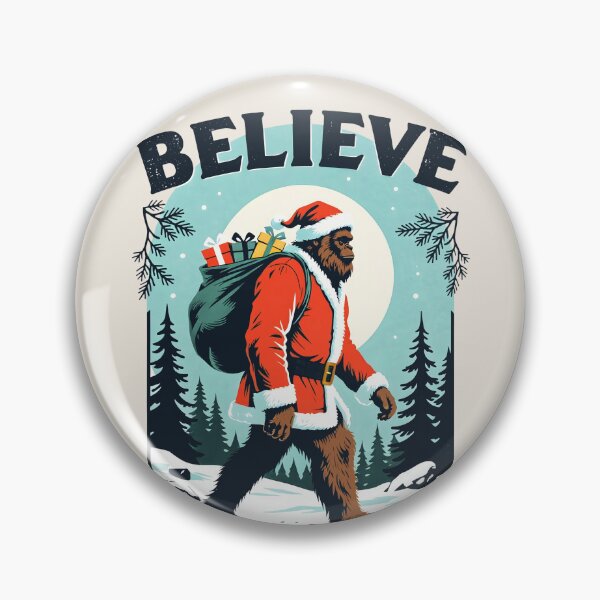 Item preview, Funny Christmas Bigfoot Santa Believe Graphic designed and sold by MagicTheDog.