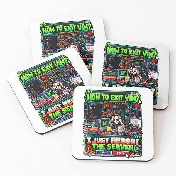 Item preview, How To Exit Vim Y2K Pixel Art Terminal designed and sold by Win Hardy.