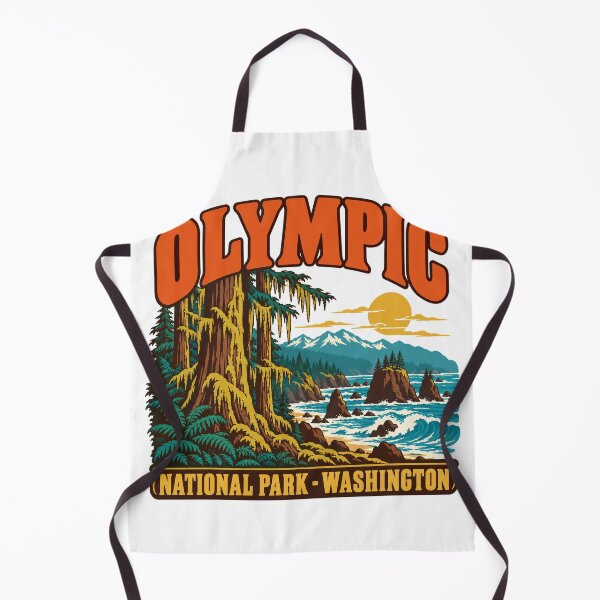 Item preview, Olympic National Park Gift - Retro Olympic Souvenir designed and sold by RedRubyBubble.