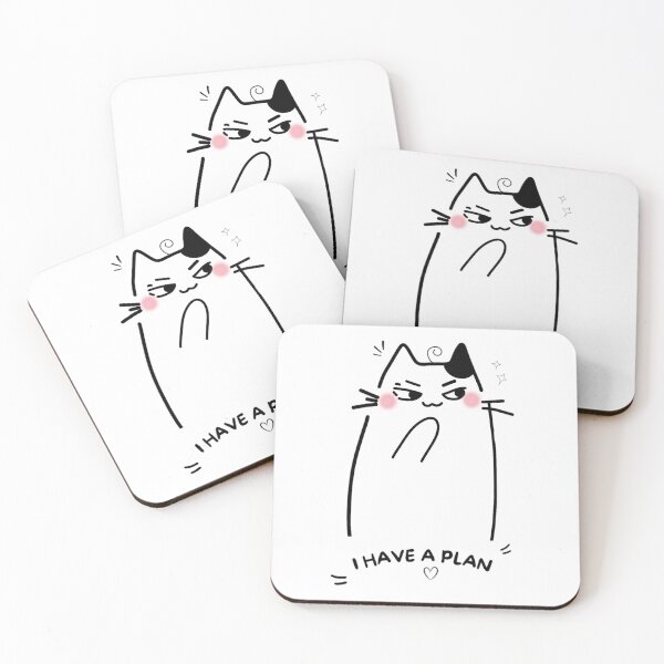 Item preview, Mischievous Cat I Have a Plan Funny Scheming Cat designed and sold by Aurevella.