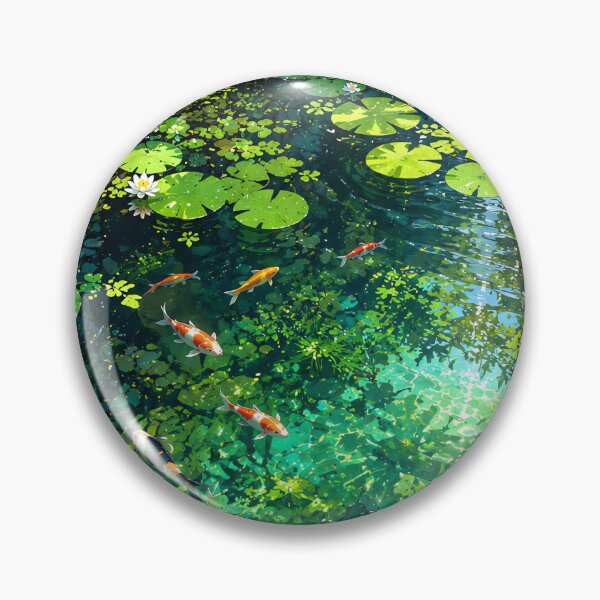 Item preview, Enchanted Japanese Koi Pond Waterfall designed and sold by Curio Meridian.