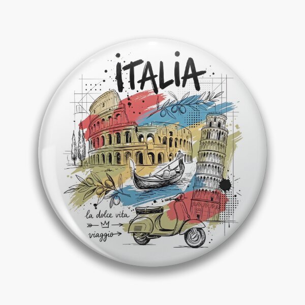 Item preview, Italy: La Dolce Vita Watercolor Art designed and sold by EdwinkOne.