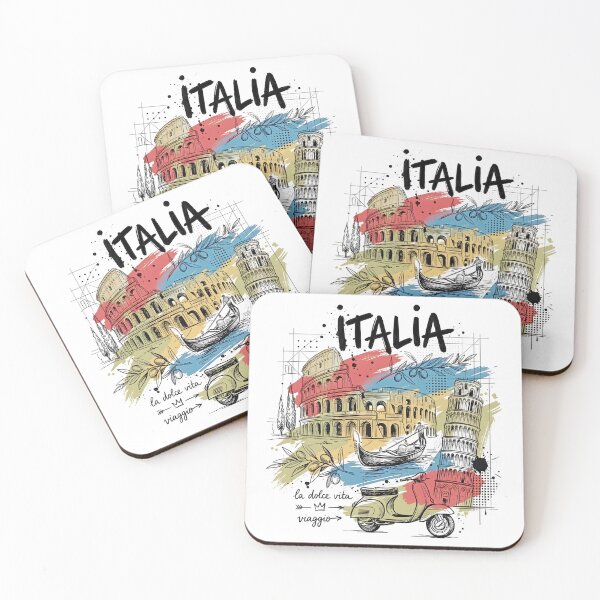 Item preview, Italy: La Dolce Vita Watercolor Art designed and sold by EdwinkOne.