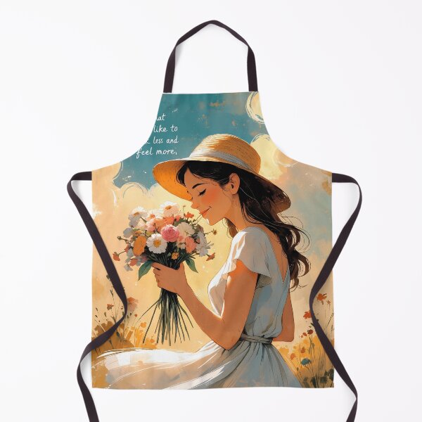 Item preview, Girl with flowers in her hand, beautiful design #2. designed and sold by ELFofDREAMS.