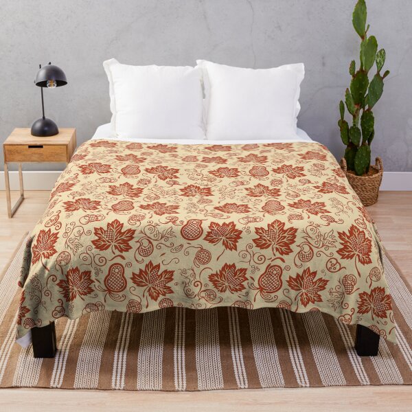 Item preview, Japandi Ornamental Gourds and Autumn Leaves Seamless Pattern Vector designed and sold by Shutter-Dragon.