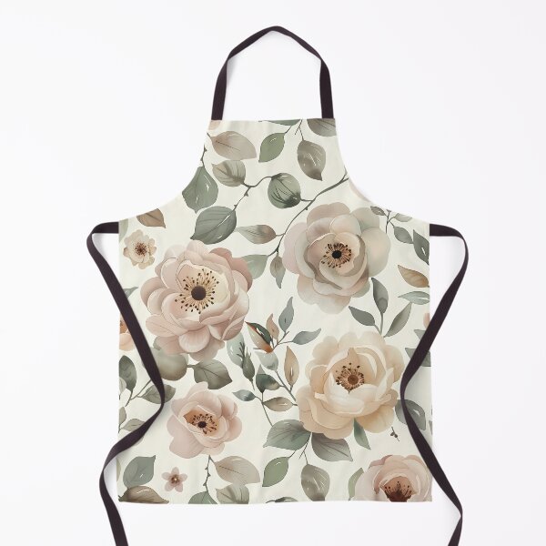 Item preview, Elegant Watercolor White Roses Botanical Seamless Pattern designed and sold by Phongphut.