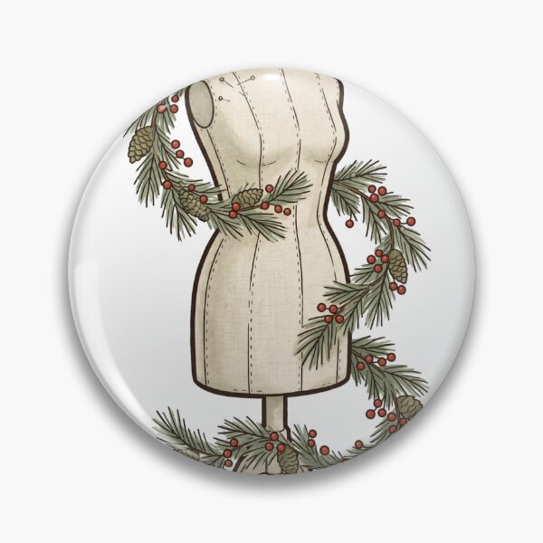 Item preview, Dress Form Garland Sticker — Sewing Christmas Gift designed and sold by TMS-Studio.