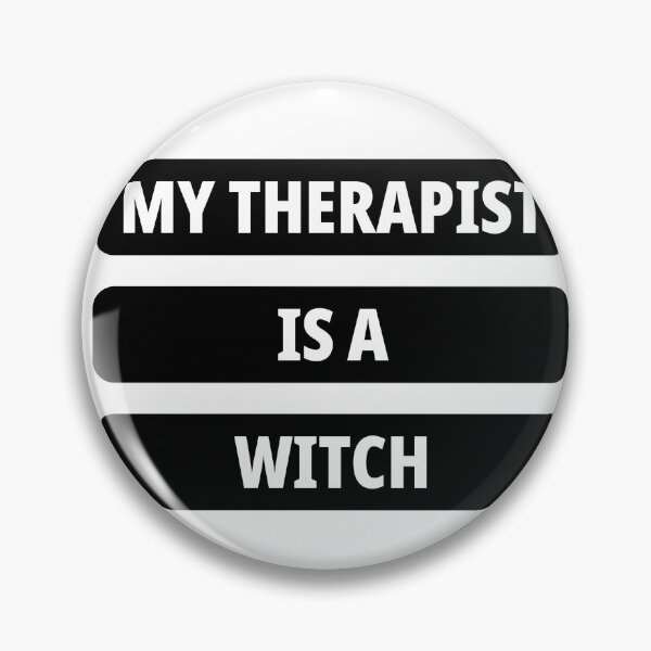 Item preview, My Therapist Is A Witch Funny Halloween Sticker Spooky Therapy Text Quote designed and sold by PRIME4YOU.