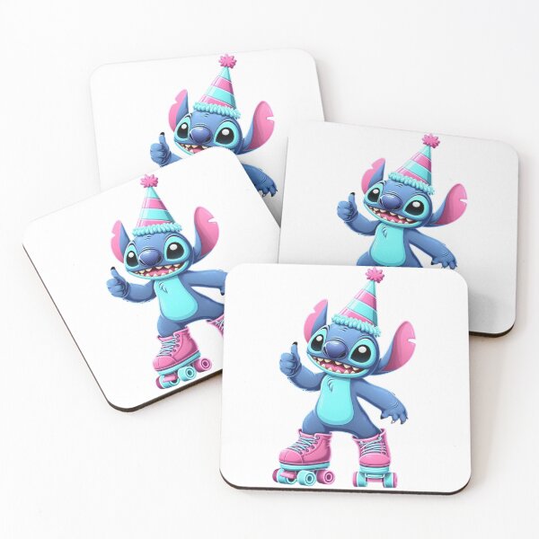 Item preview, Stitch Neon Roller Skating Summer Fun – Cute Retro Aesthetic Kawaii Roller Skate Design designed and sold by rfd2.