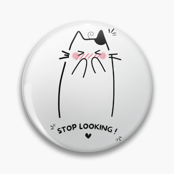 Item preview, Blushing Cat Stop Looking Shy Embarrassed Cat designed and sold by Aurevella.