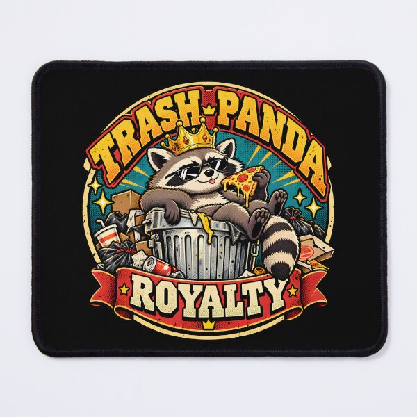 Item preview, Trash Panda Royalty Vintage Comic Raccoon Badge designed and sold by Win Hardy.