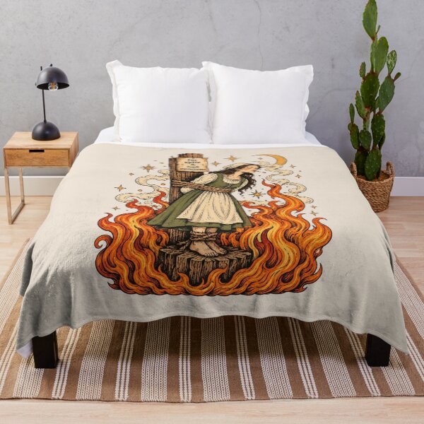 Item preview, Burn the Patriarchy Feminist Witch, Burning Witch, Female Rage and Resistance, Dark Academia Gothic Witchy Aesthetic designed and sold by Cchotlan.
