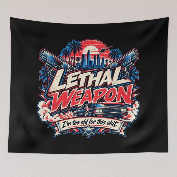 Item preview,  I'm Too Old for This Retro Action designed and sold by Quoteez.