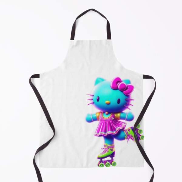 Item preview, Hello Kitty Neon Roller Skating PNG – Cute Kawaii Retro Aesthetic Roller Disco Design designed and sold by rfd2.