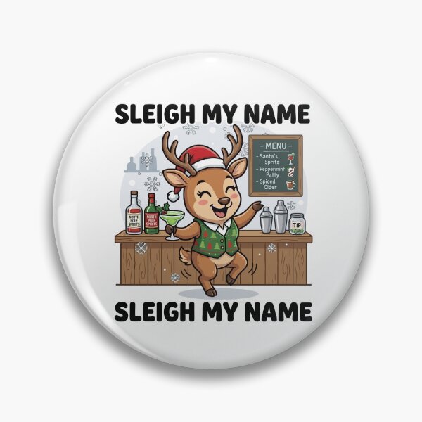 Item preview, Sleigh My Name, Sleigh My Name – Festive Reindeer Bartender designed and sold by JPees.