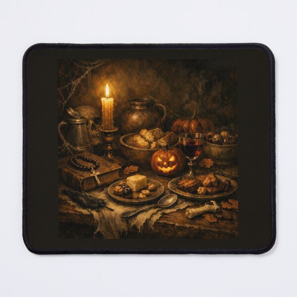 Item preview, The Witching Hour Feast: Gothic Halloween Vanitas designed and sold by ritusdesigns.