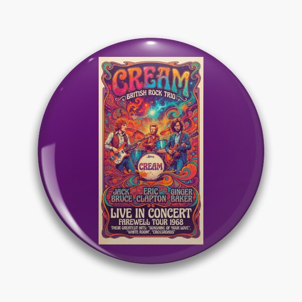 Item preview, Cream Psychedelic Retro Poster designed and sold by Halifaxartguy.
