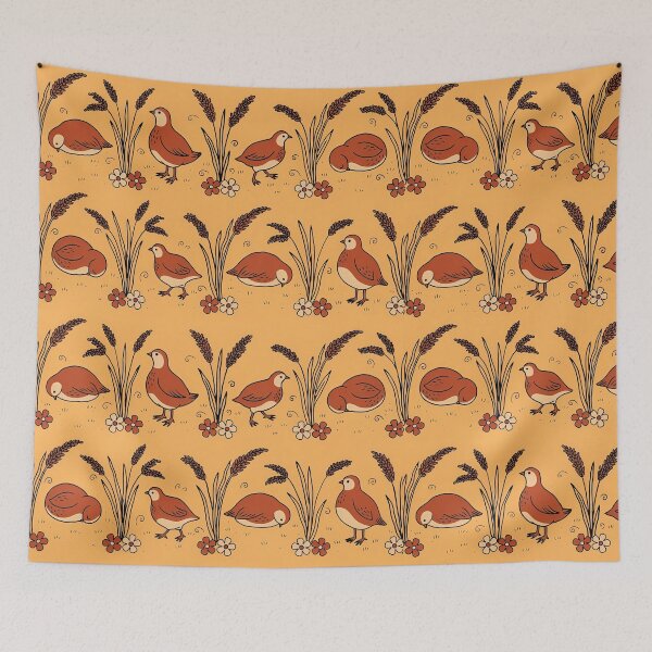 Item preview, Japandi Quails and Rice Stalks Seamless Pattern Vector designed and sold by Shutter-Dragon.