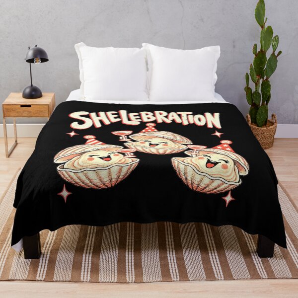 Item preview, Oyster Shellbration Party Pun designed and sold by elderberry.