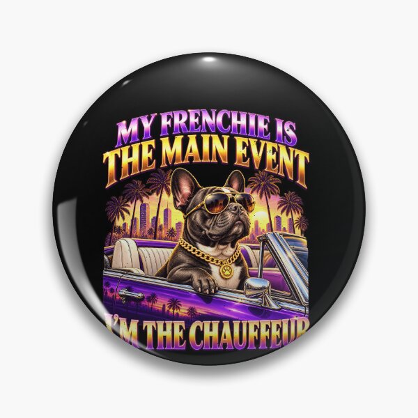 Item preview, Frenchie Dog Takes the Spotlight as Chauffeur Joke designed and sold by elderberry.