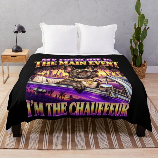 Item preview, Frenchie Dog Takes the Spotlight as Chauffeur Joke designed and sold by elderberry.