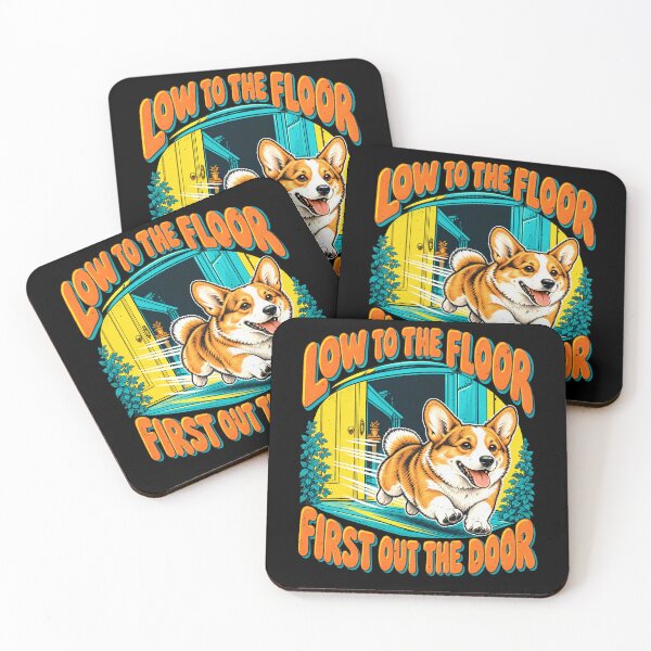 Item preview, Low to First Is Out the Door Corgi designed and sold by elderberry.