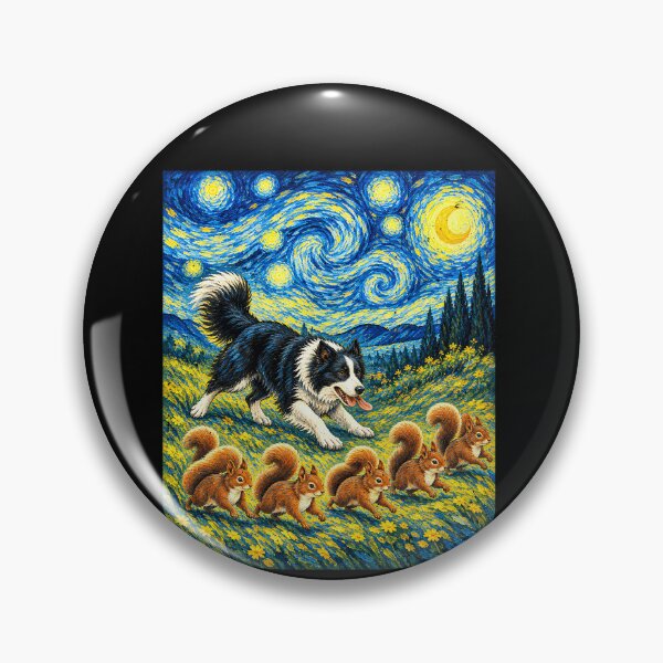 Item preview, Border Collie Pursuit of Meadow Squirrels designed and sold by elderberry.