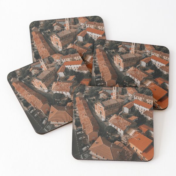 Item preview, Charming Italian Village of Camino – Historic Church and Terracotta Rooftops in Piedmont designed and sold by JoChrRand.