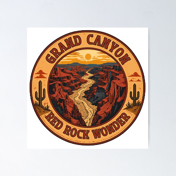 Item preview, Grand Canyon Red Rock Wonder Arizona National Park Travel Hiking Souvenir designed and sold by AncientClouds25.