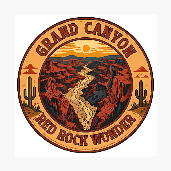 Item preview, Grand Canyon Red Rock Wonder Arizona National Park Travel Hiking Souvenir designed and sold by AncientClouds25.