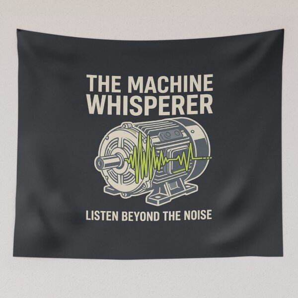 Item preview, The Machine Whisperer | Vibration Analysis Engineering designed and sold by Amr Darwish Graphic designer.