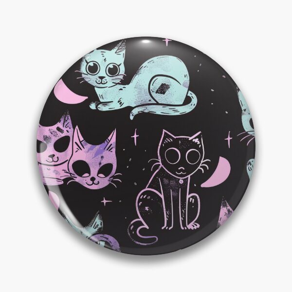 Item preview, Pastel Goth Cats designed and sold by WyldLuna.