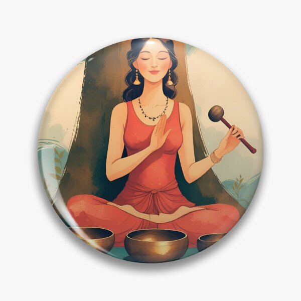 Item preview, Woman meditating, watercolor style #5. designed and sold by ELFofDREAMS.