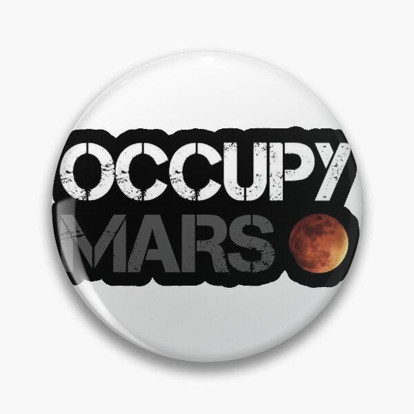 Item preview, Occupy Mars Sticker designed and sold by SofaKingTESLA.