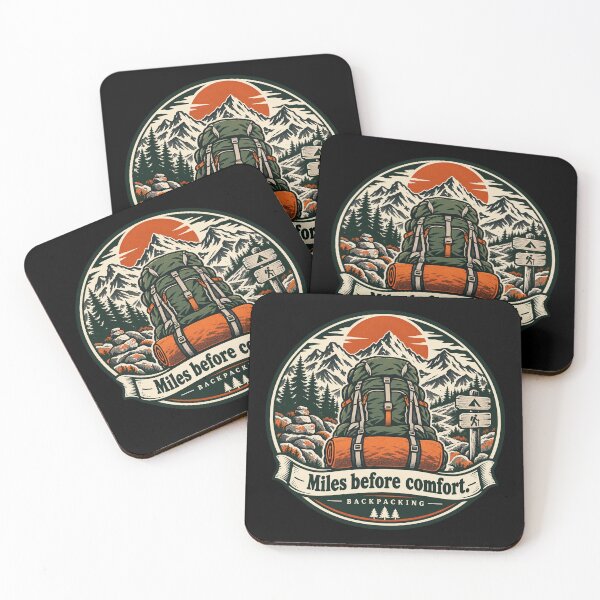 Item preview, Miles Before Comfort – Vintage Backpacking Mountain  designed and sold by Quoteez.