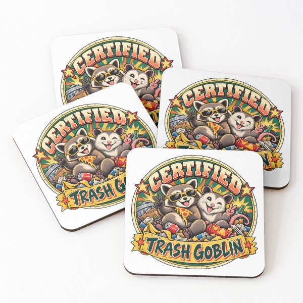 Item preview, Certified Trash Goblin Vintage Comic Animal Badge designed and sold by Win Hardy.