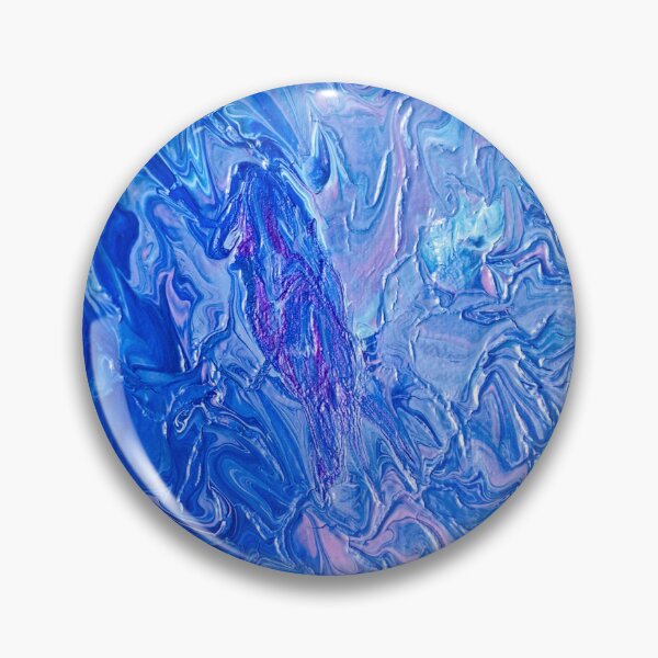 Item preview, Ocean Swirls – Blue Abstract Fluid Pour designed and sold by www.ArtPal.com/millieesch.