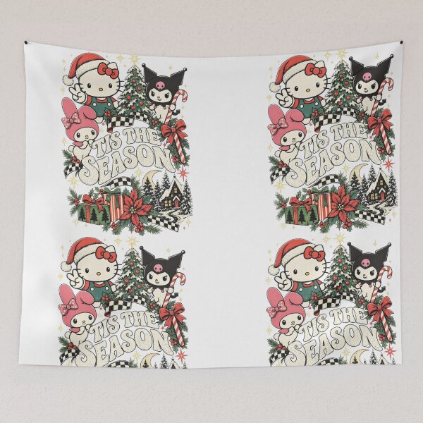 Item preview, Hello Kitty, My Melody & Kuromi Retro Christmas Shirt – Cute Kawaii Y2K Vintage Holiday Aesthetic designed and sold by rfd2.