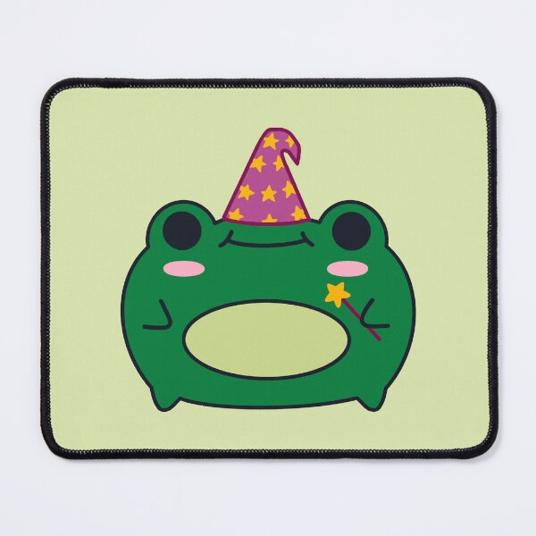 Item preview, Cute Frog Wearing Wizard Hat – Kawaii Illustration designed and sold by DrawnByAllu.