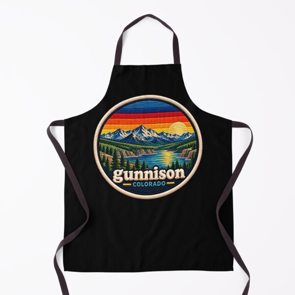 Item preview, Copy of Gunnison Colorado Embroidered Sunset Mountain Patch designed and sold by Swanny's Custom T-shirt and Gift Designs.