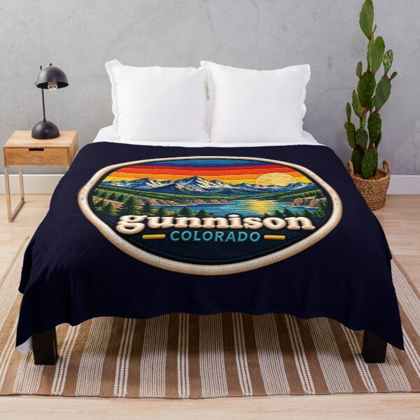 Item preview, Copy of Gunnison Colorado Embroidered Sunset Mountain Patch designed and sold by Swanny's Custom T-shirt and Gift Designs.