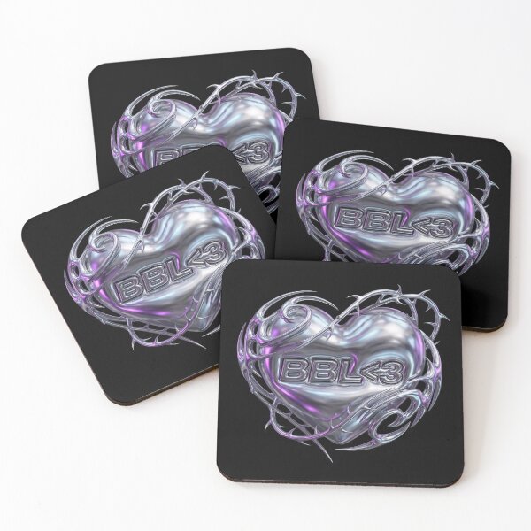 Item preview, Y2K Liquid Chrome Heart BBL Text Cyber designed and sold by nvrprooo.