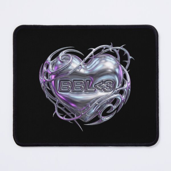 Item preview, Y2K Liquid Chrome Heart BBL Text Cyber designed and sold by nvrprooo.