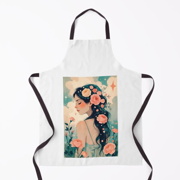 Item preview, Beautiful girl with flowers in her hair #4. designed and sold by ELFofDREAMS.