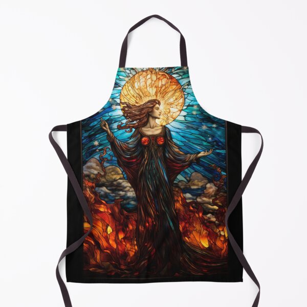 Item preview, Sun Goddess Stained Glass Celestial Celestial Art designed and sold by pinkal.